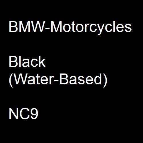 BMW-Motorcycles, Black (Water-Based), NC9.